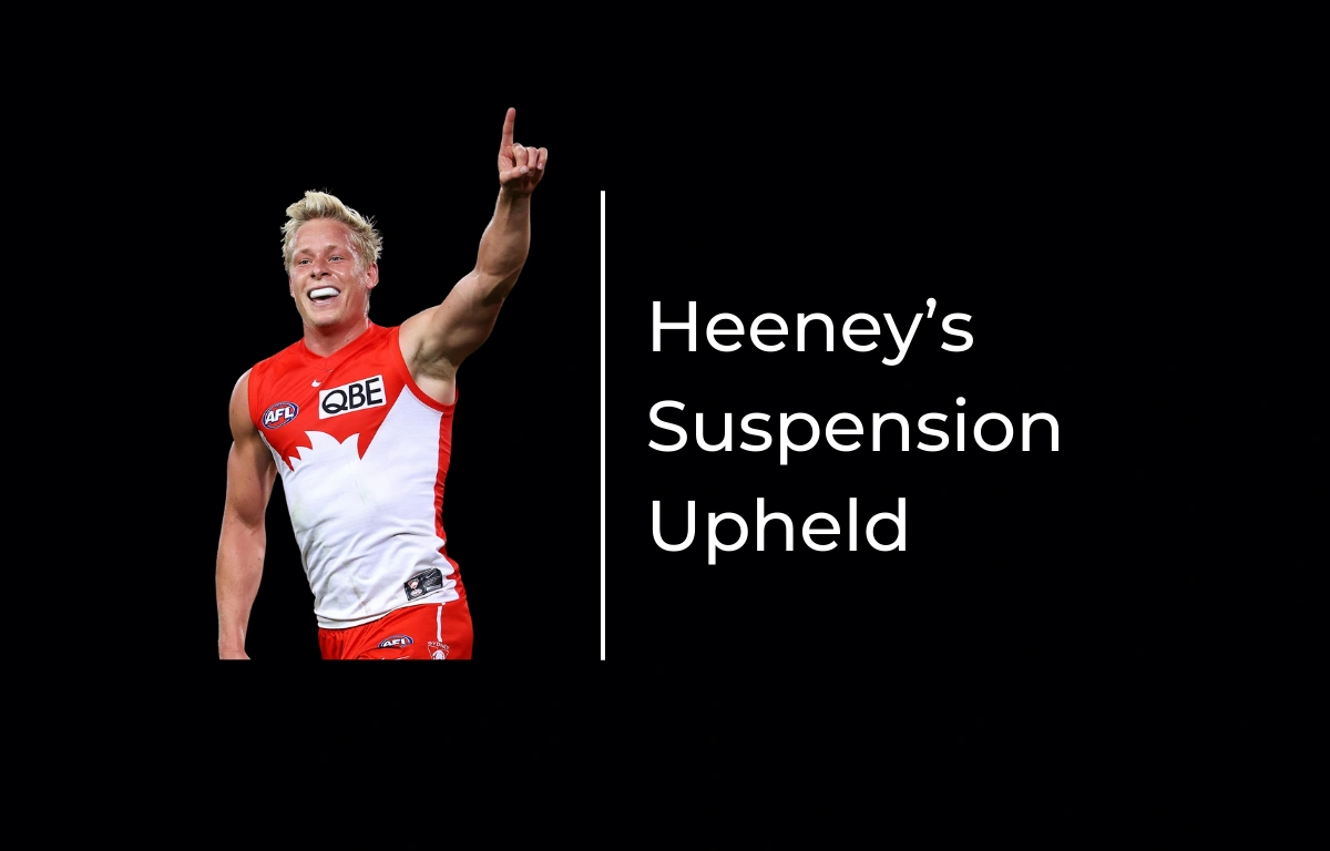 Heeney suspension upheld